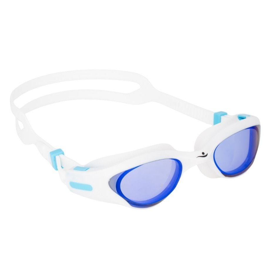 Aqualine Apex Mirror Goggles White/Blue