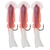 CDX Rig-Em Squid Flasher Rig 13cm Qty 3 Blue/Orange