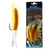 CDX Rig-Em Squid Flasher Rig 13cm Qty 3 Yellow/Orange
