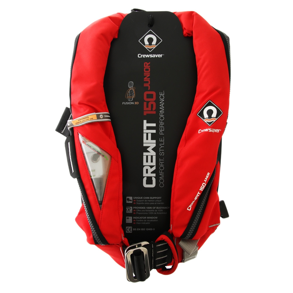 Crewsaver Crewfit Junior 150N Inflatable Life Jacket with Harness 20-50kg