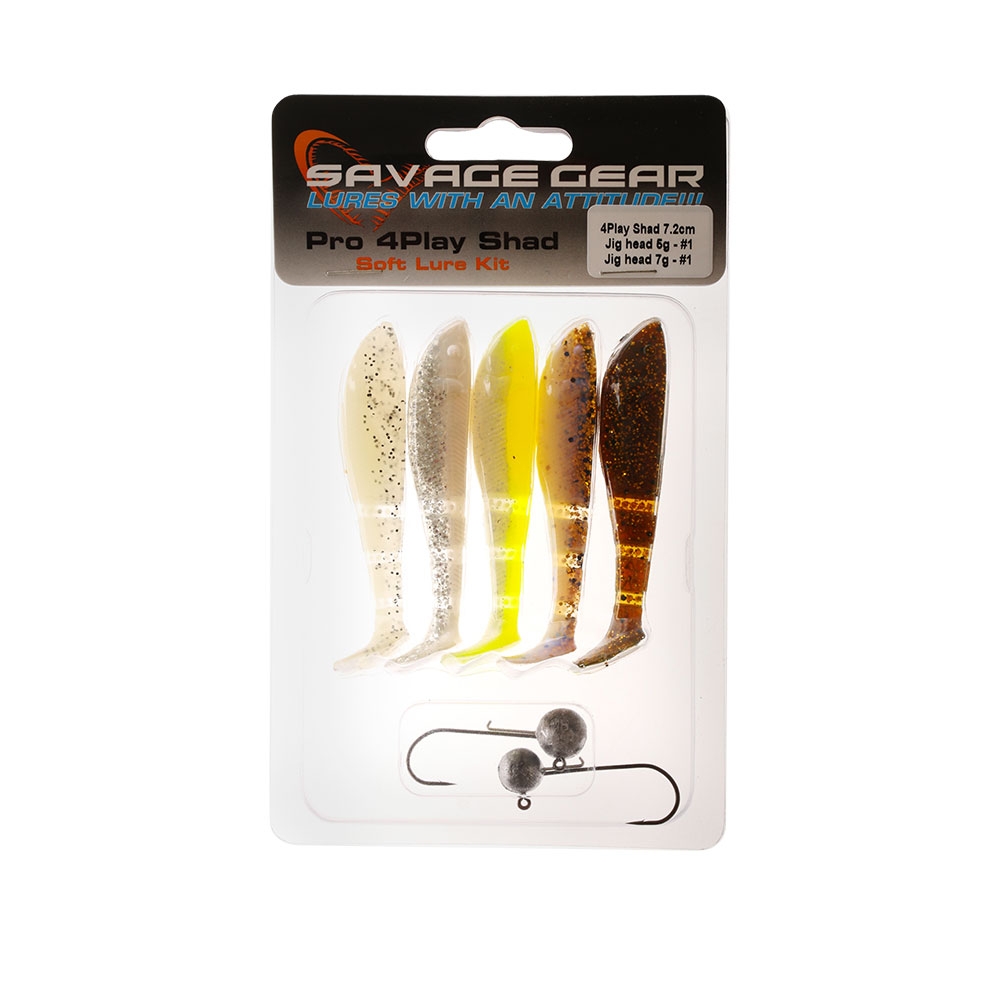 Savage Gear 4Play Shad LB Pro 7.2cm Softbait Value Pack