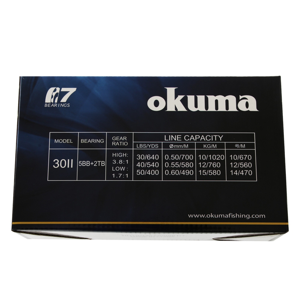 Okuma Solterra SLX 30 2-Speed Lever Drag Game Reel with T-Bar Handle