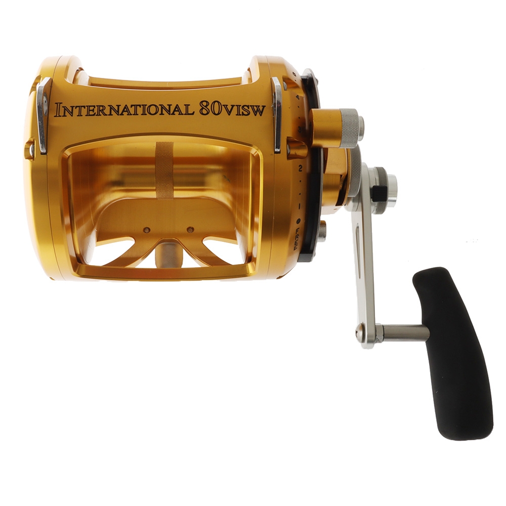 PENN International 80VISW Ocean Assassin 2-Speed Gold Bent Butt Game Combo 5ft 5in 37kg 2pc