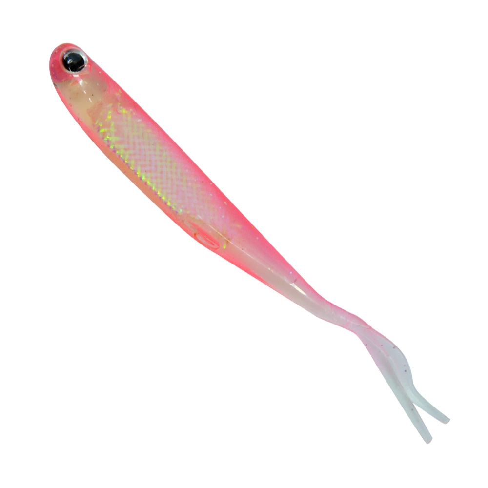 Berkley PowerBait Drop Shot Minnow Soft Bait 8cm Qty 6 Pink