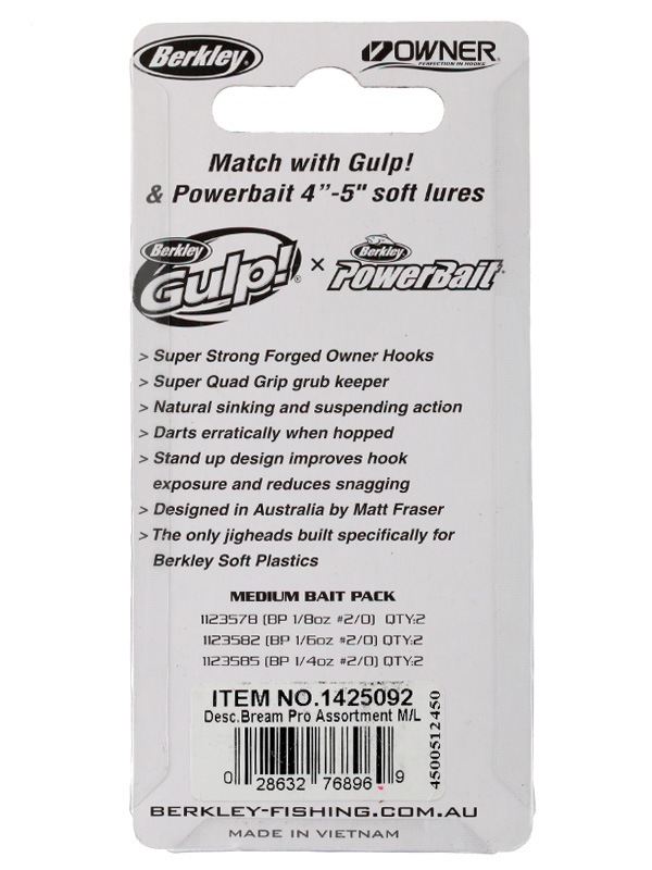 Berkley Nitro Bream Pro G2 Jig Head M/L