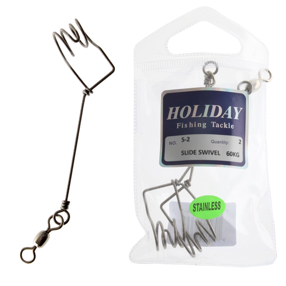 Holiday Slidebait Swivel Clips 60kg Qty 2 Holiday Slidebait Swivel Clips 60kg Qty 2