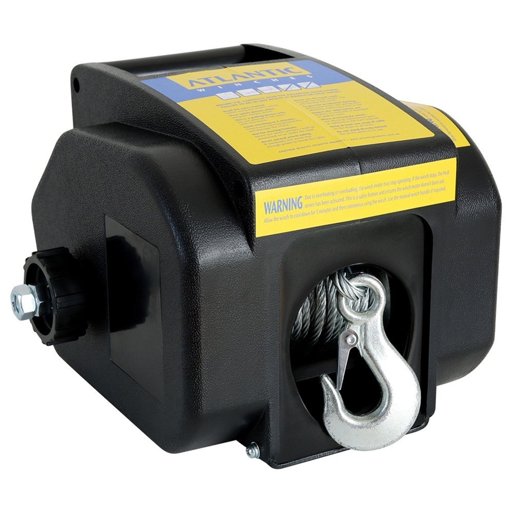 Atlantic Cadet Electric Trailer Winch with Remote 900kg / 2000lb