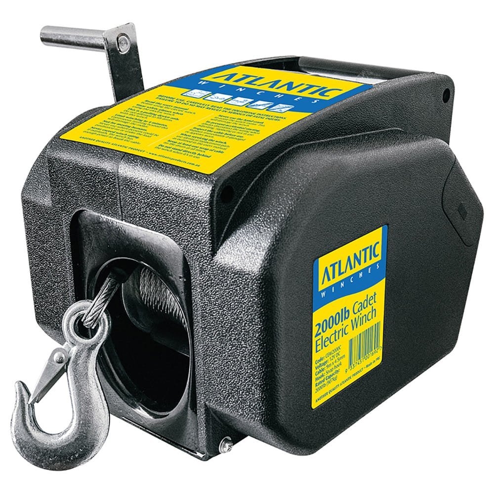 Atlantic Cadet Electric Trailer Winch with Remote 900kg / 2000lb