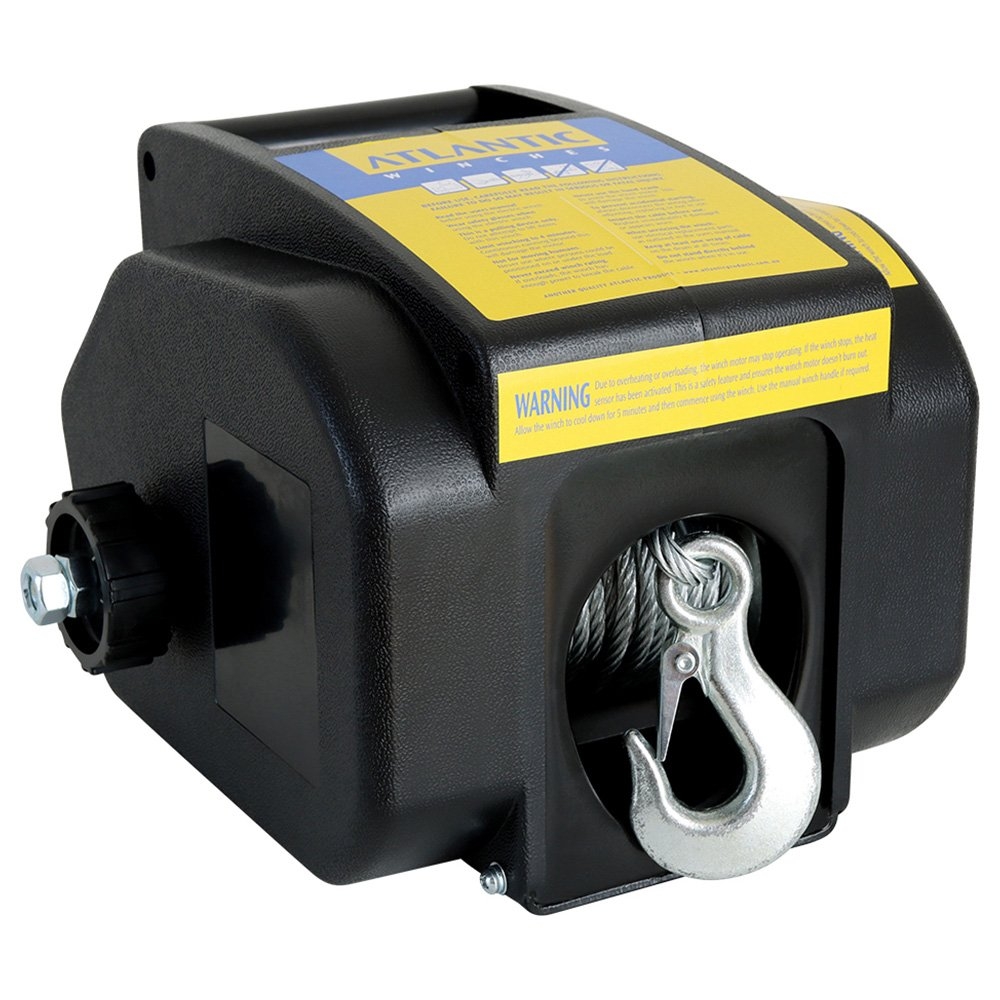 Atlantic Cadet Electric Trailer Winch with Remote 1360kg / 3000lb