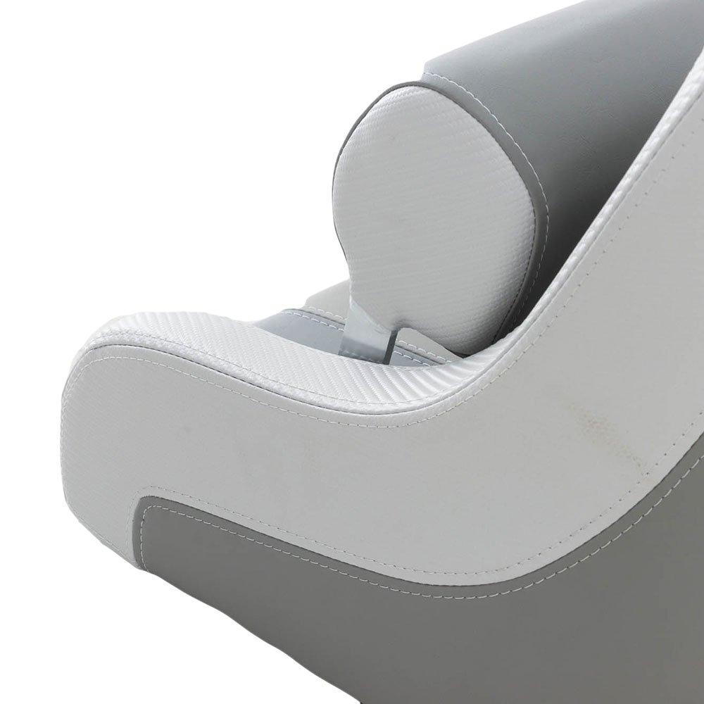 Stessco High Back Boat Helm Seat with Adjustable Bolster and Boat Seat Pedestal