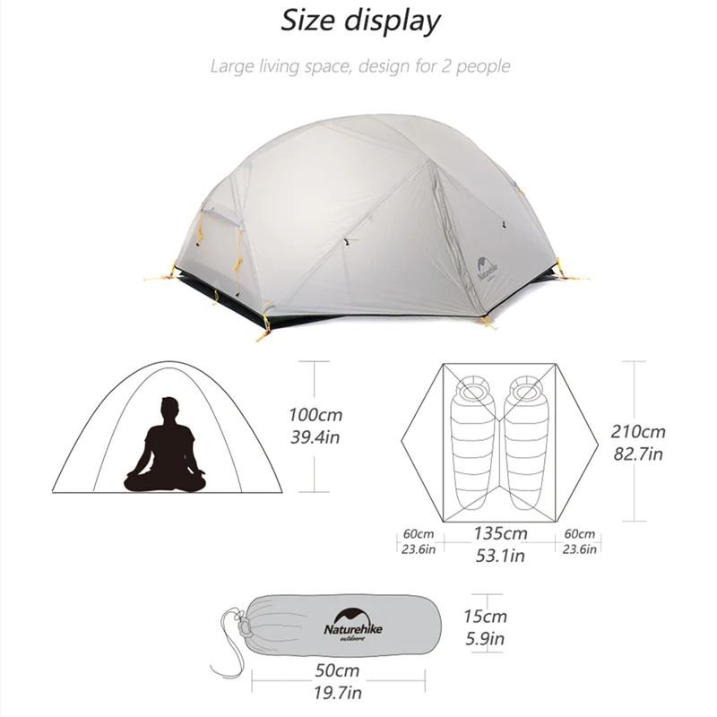 Naturehike Mongar Ultralight 2 Person Tent