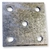 Trojan Galvanised U Bolt Plate Suits 68x12mm U Bolt Qty 1 