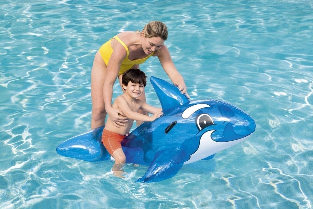 Bestway Whale Ride-On Inflatable Pool Float 148cm