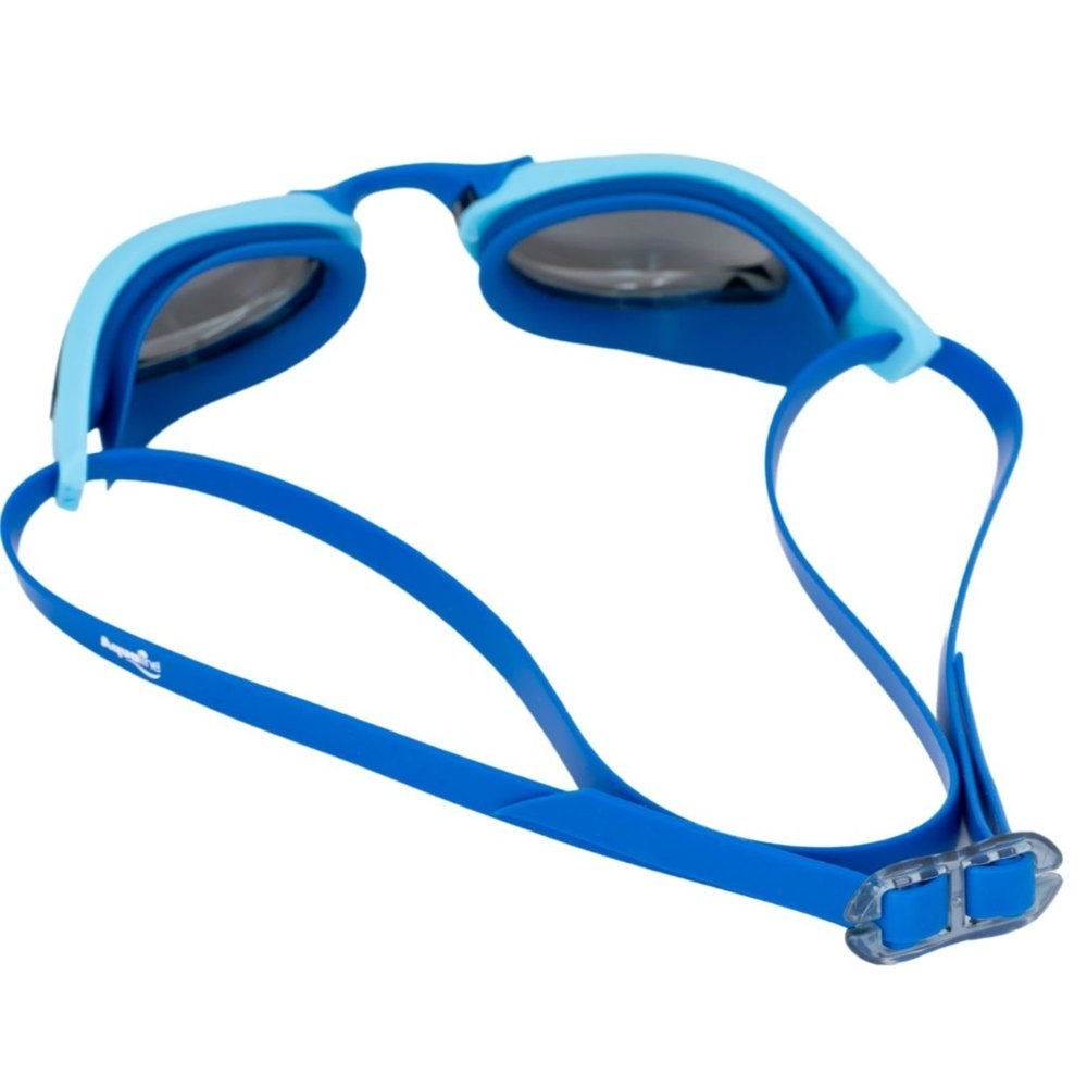 Aqualine Squad Mirror Race Goggles Blue/Aqua