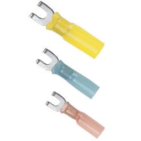 Ancor 16-14G #8 Spade Heat Shrink Connector Blue 100PC Thumbnail Ancor 16-14G #8 Spade Heat Shrink Connector Blue 100PC