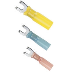 Ancor 12-10G #8 Spade Heat Shrink Connector Yellow 100PC