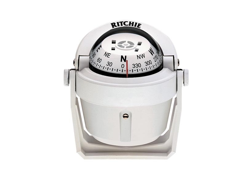 Ritchie Explorer B-51 Bracket Mount Boat Compass White