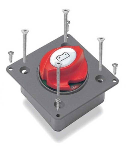 Single Recessed Battery Switch Mounting Plate