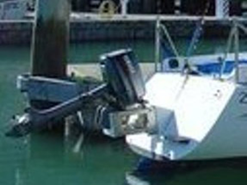 Tenob Outboard Stainless Steel Transom Fit Rise & Fall Bracket 25HP