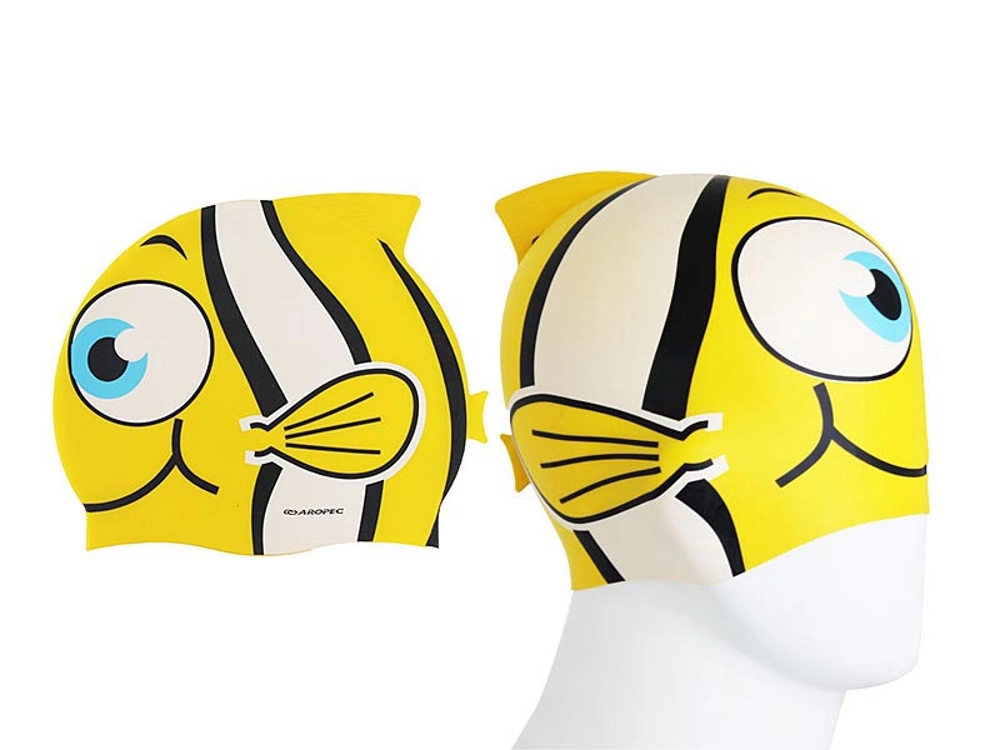 Aropec Kids Silicone Swim Cap Yellow Aropec Kids Silicone Swim Cap Yellow