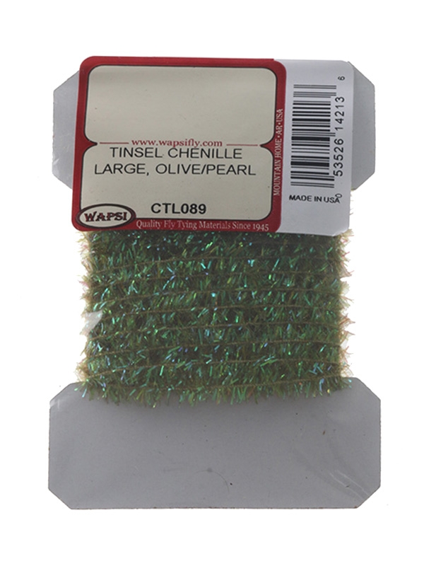 Wapsi Tinsel Chenille Olive/Pearl L