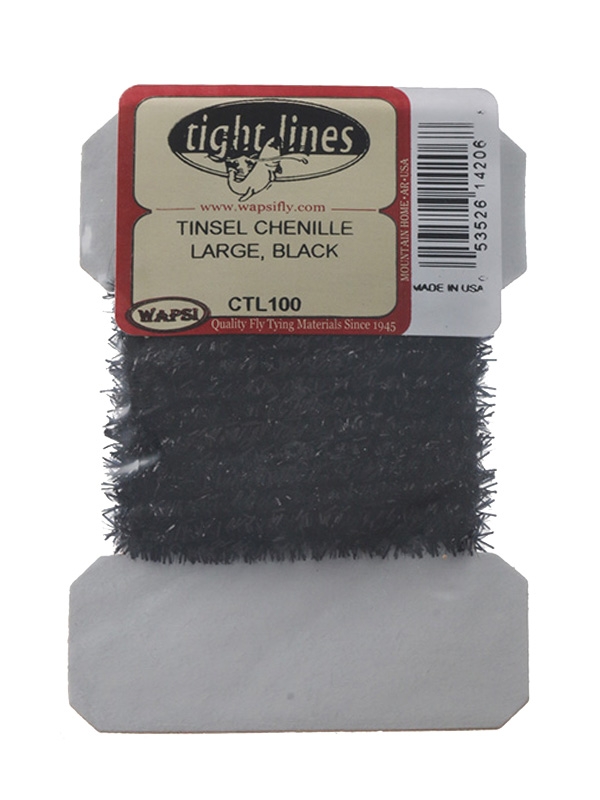 Wapsi Tinsel Chenille Black L