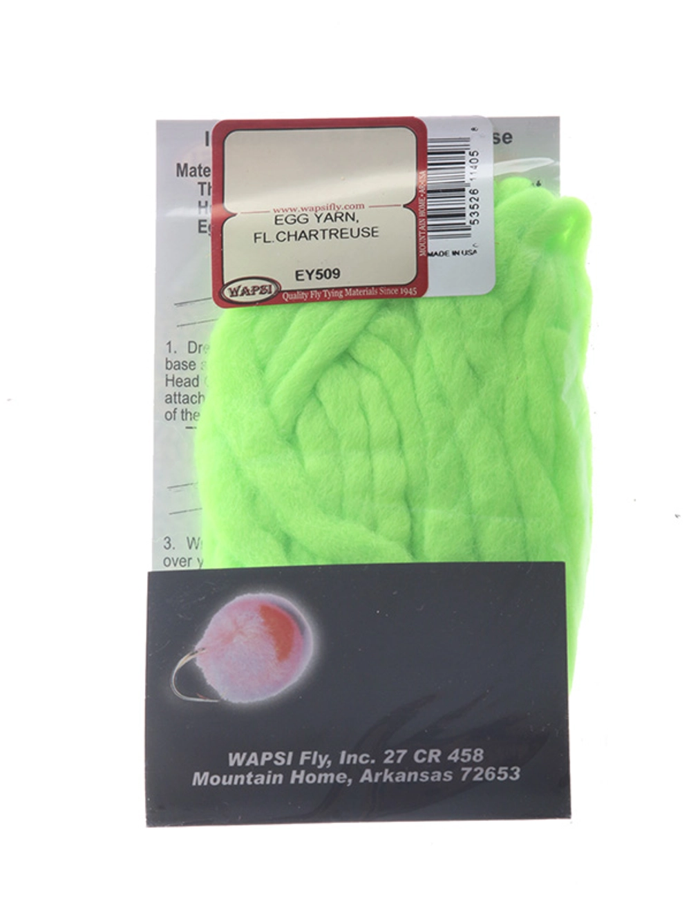 Wapsi Egg Yarn Fluoro Chartreuse