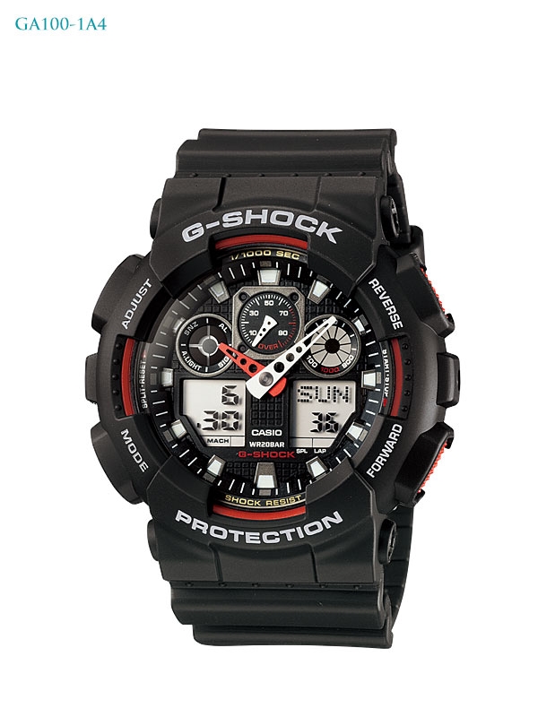 G-Shock GA100 Analog-Digital Watch 200m