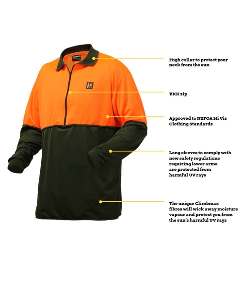 Swazi Climbmax High Visibility Long Sleeve Shirt