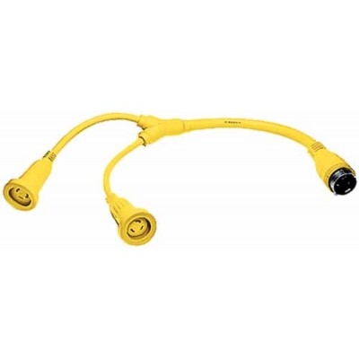 Hubbell HBL64CM54 Adapter 2 30A Female Ends - 50A 250