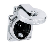 Hubbell PHTVSS Phone/TV Inlet Round Stainless Steel