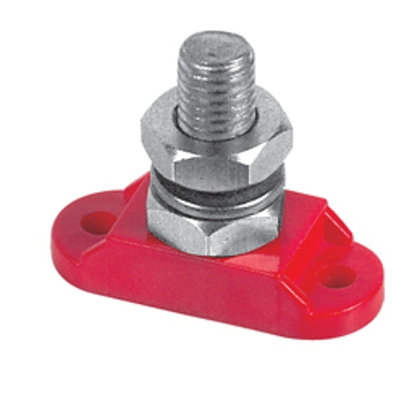 BEP Insulated Distribution Stud - Single Red 10mm