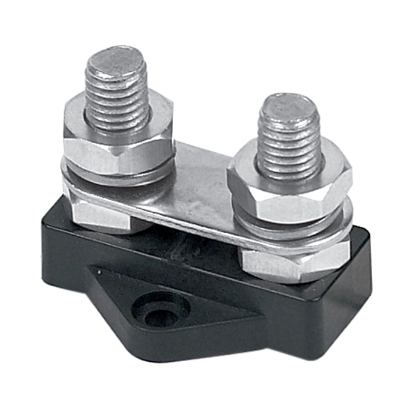 BEP Insulated Distribution Linked Stud - Dual Black 10mm