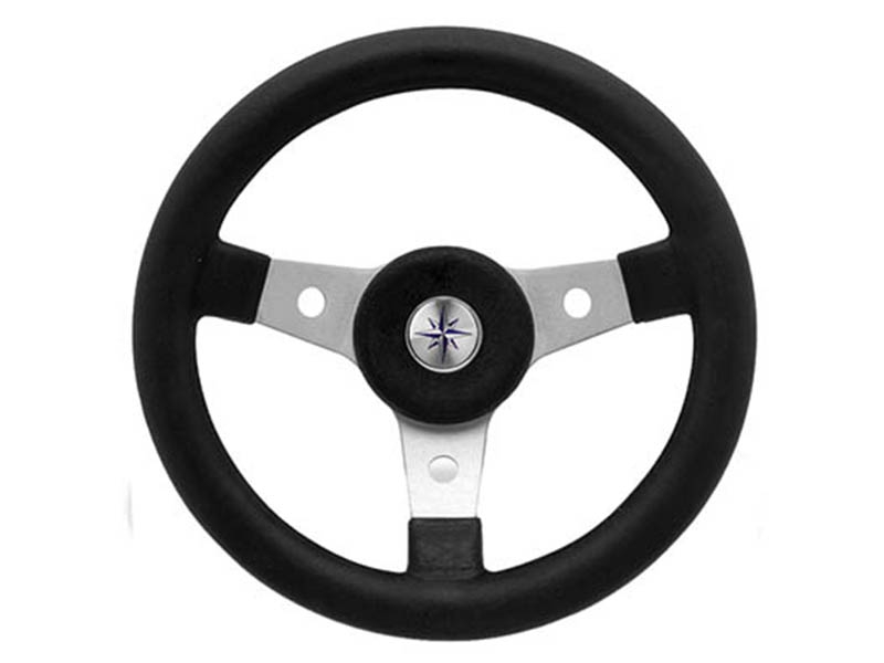 Luisi Delfino Steering Wheel 310mm Black/Silver