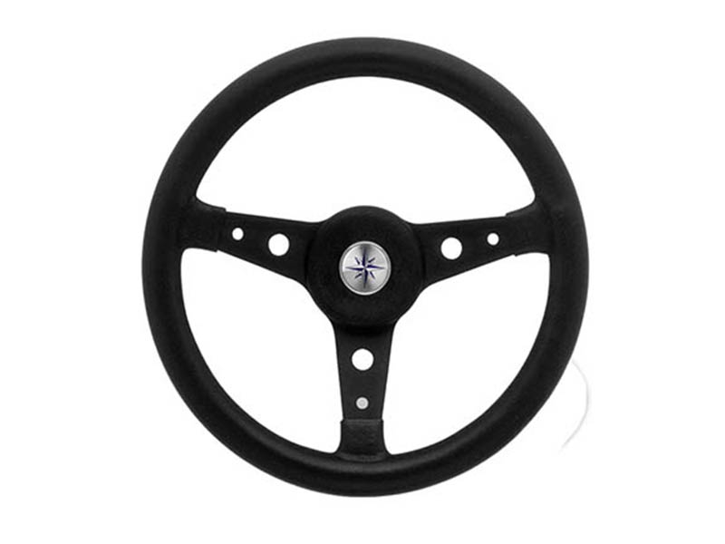 Luisi Delfino Steering Wheel 340mm Black/Silver