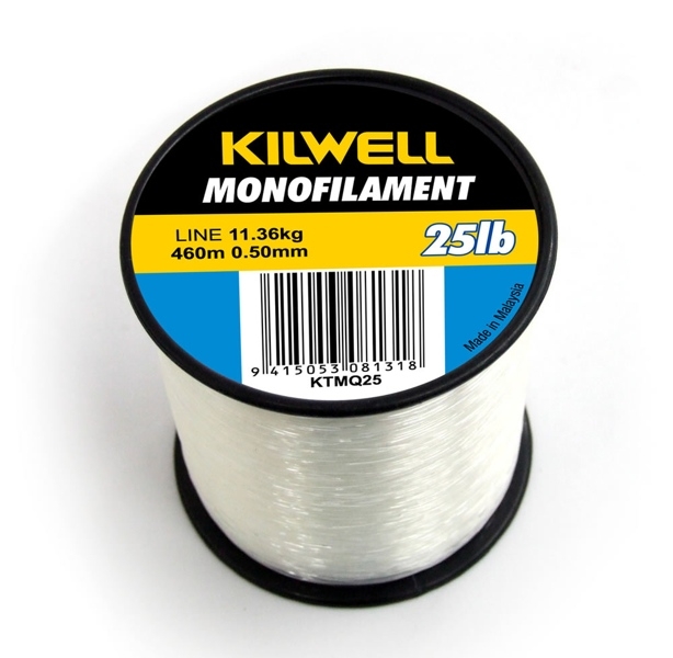 Kilwell Monofilament 1/4lb Spool 25lb 483m