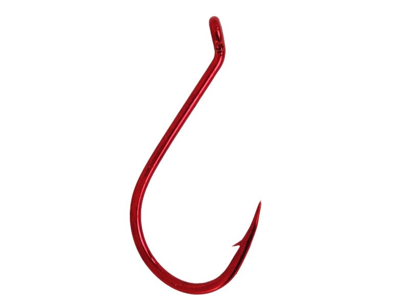 Mustad 92554NPR Big Red Suicide Hooks 8/0 Qty 3