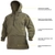 Swazi Nahanni Polar Fleece Shirt with Detachable Hoodie Tussock X-Large