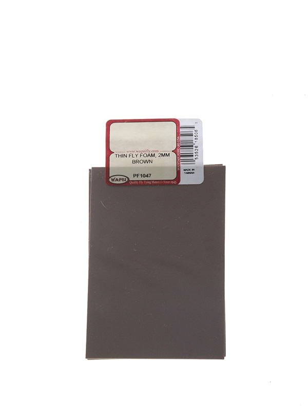 Wapsi Thin Fly Foam 2mm Brown