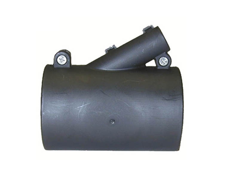 TH Marine Rigging Flange with Fuel Hose Port Black