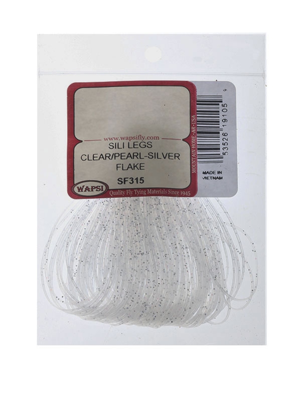 Wapsi Sili Legs Clear/Pearl-Silver Flake