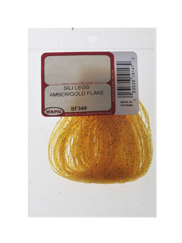 Wapsi Sili Legs Barred Amber/Gold Flake