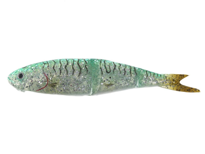 Savage Gear 4Play Swim and Jerk Swimming Soft Bait  13cm Qty 3 Green Mackeral