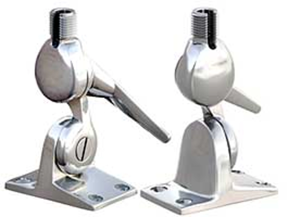 Shakespeare 5187 Stainless Steel Nutless 4-Way Ratchet Mount