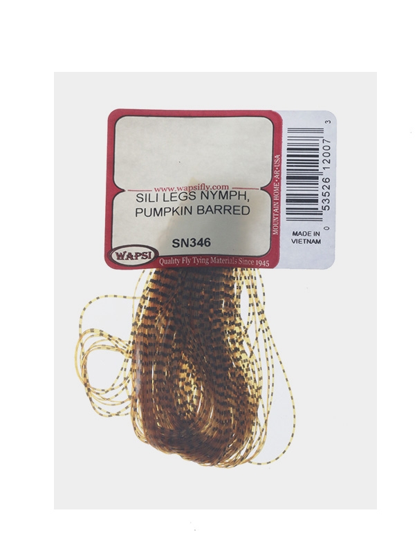 Wapsi Fly Tying Sili Legs Pumpkin Barred