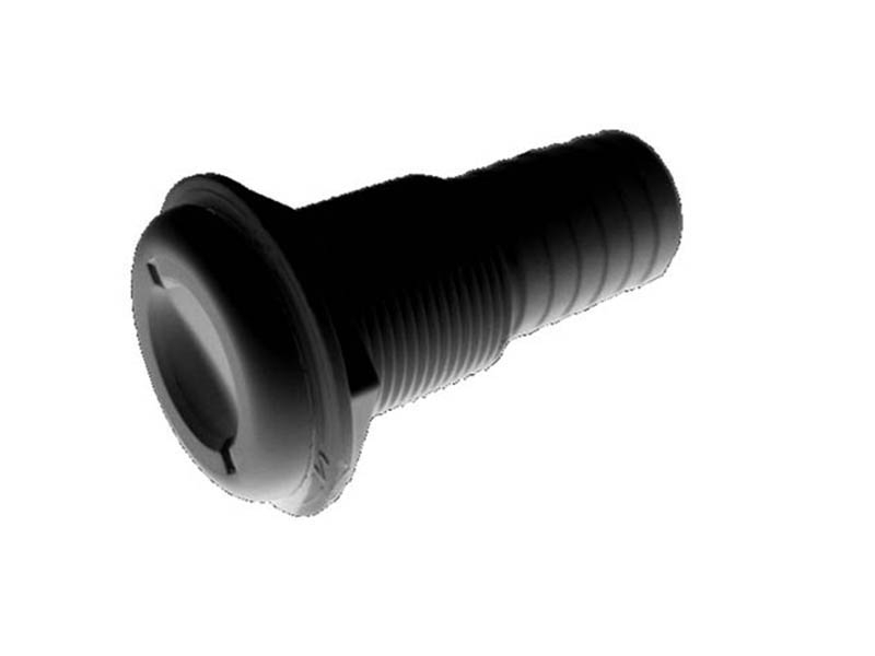 TH Marine TH-1200 1 1/8in Straight Thru-Hull Fitting Black