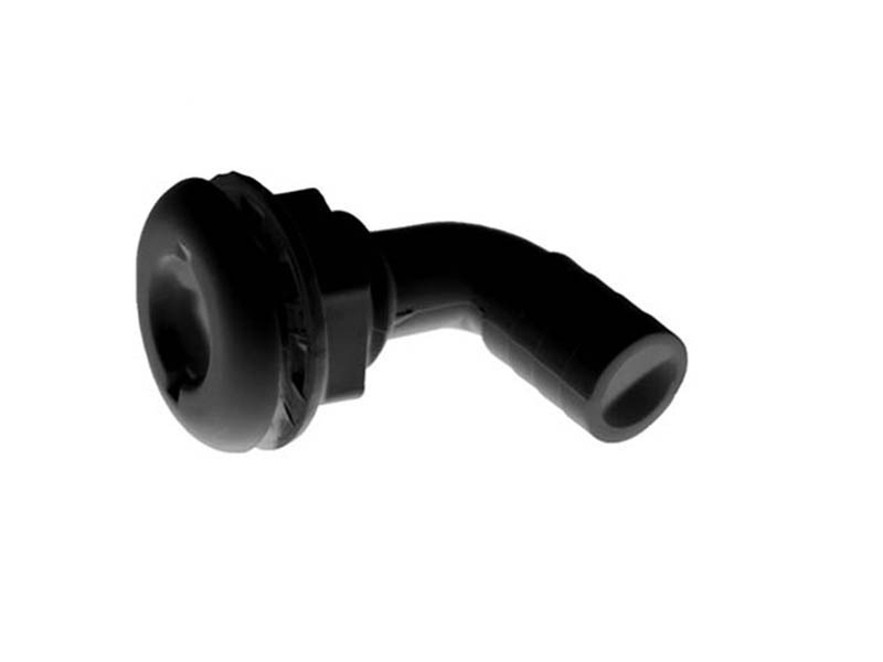 TH Marine TH-7590 3/4inch 90 degree Thru-Hull Fitting Black
