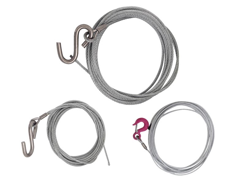 Trojan Winch Wire with Hook 1000kg 7m