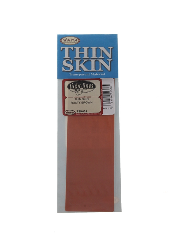 Wapsi Thin Skin Transparent Flyfishing Material Rusty Brown