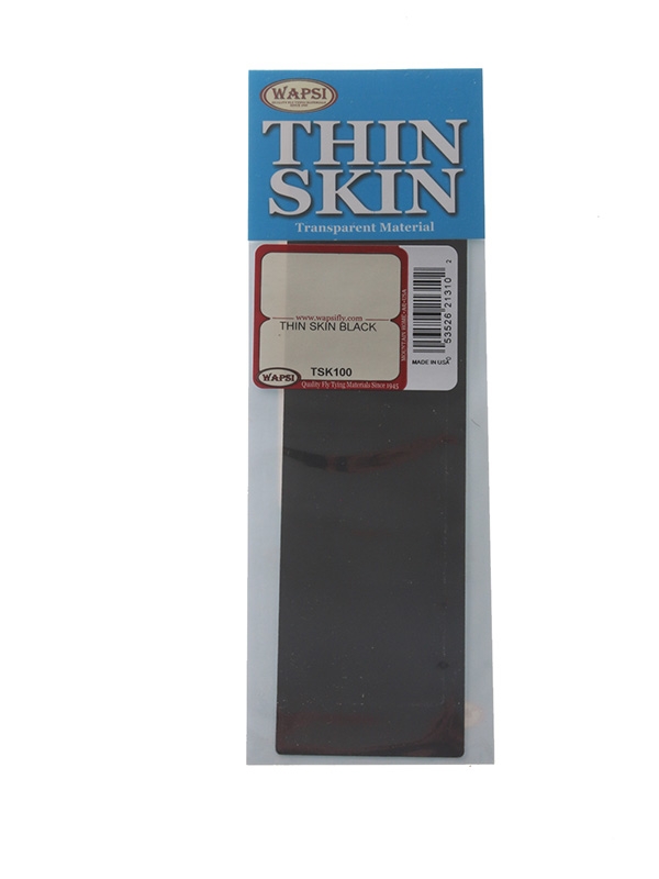 Wapsi Thin Skin Transparent Flyfishing Material Black